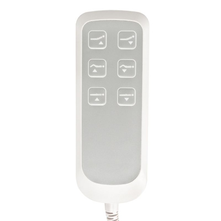 Elektryczny fotel kosmetyczny Lux 273b 3 silniki biały