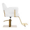 Gabbiano fotel fryzjerski Linz złoto biały